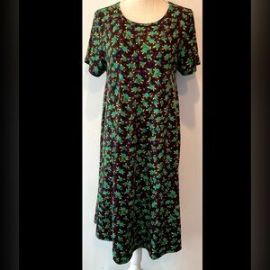 Lularoe Floral Carly Hi-Lo Dress - EUC